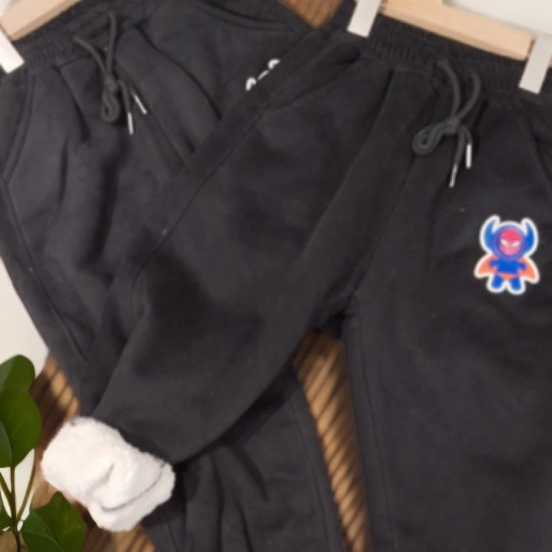 休闲时尚男童棉裤休闲裤黑色小童韩版