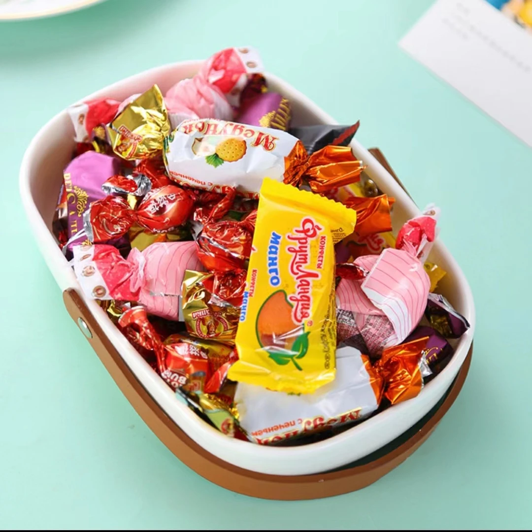 俄罗斯进口巧克力糖果混合装糖年货喜糖散装休闲零食品500克