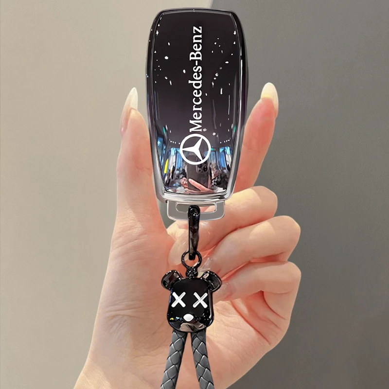 奔驰钥匙套E300L车C260L扣GLC壳A200L包C200男GLS女GLB渐变GLE350