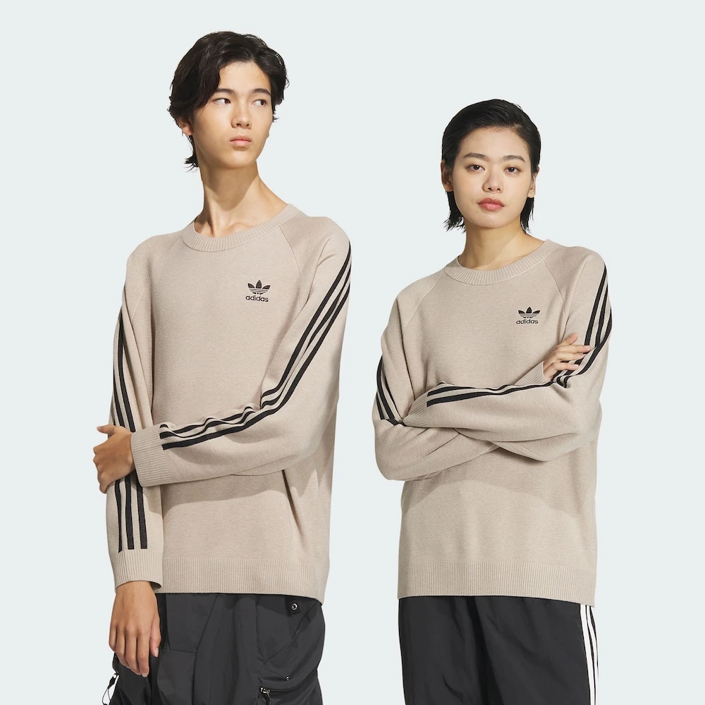 Adidas三叶草舒适百搭经典简约运动针织运动套头衫 IX7816 IX7817