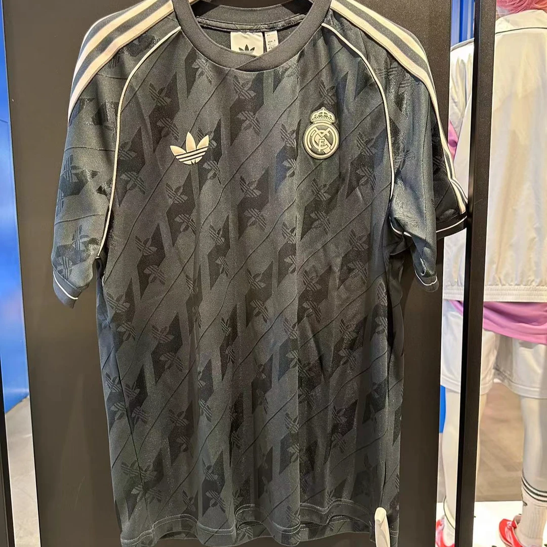 adidas三叶草皇马俱乐部联名时透气尚速干半袖JI9481