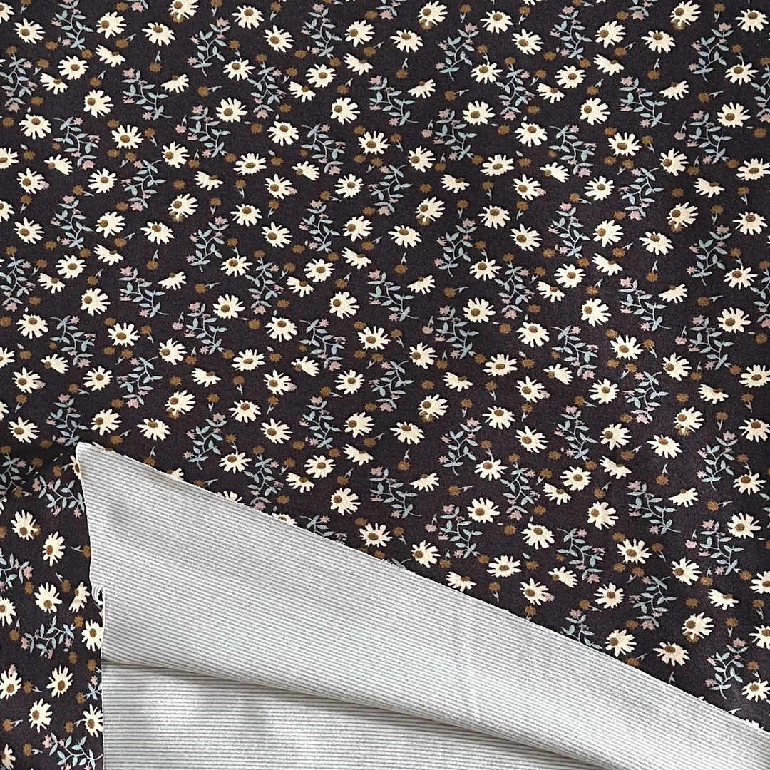 小碎花面料两米（咖色）