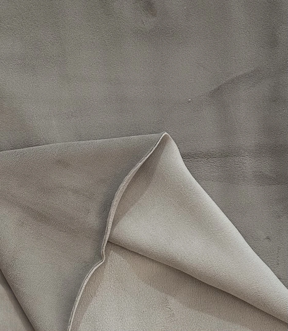 驼色双面奥粒绒面料两米