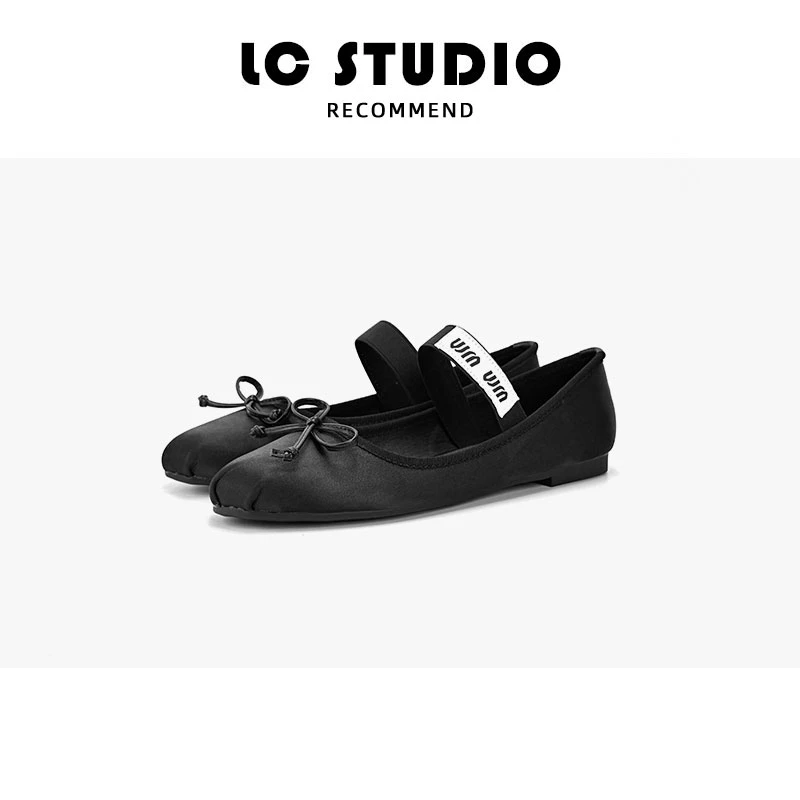 【老曹说鞋】泫雅同款单鞋女2025春夏新款百搭新中式舒适平底芭蕾鞋