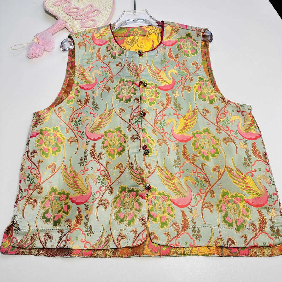 (陈陈家）（天鹅湖双面双穿）新中式国风马甲