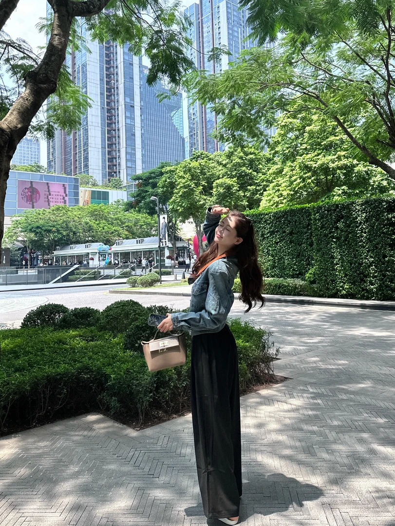 2024AW秋季新款优雅简约复古牛仔外套98102