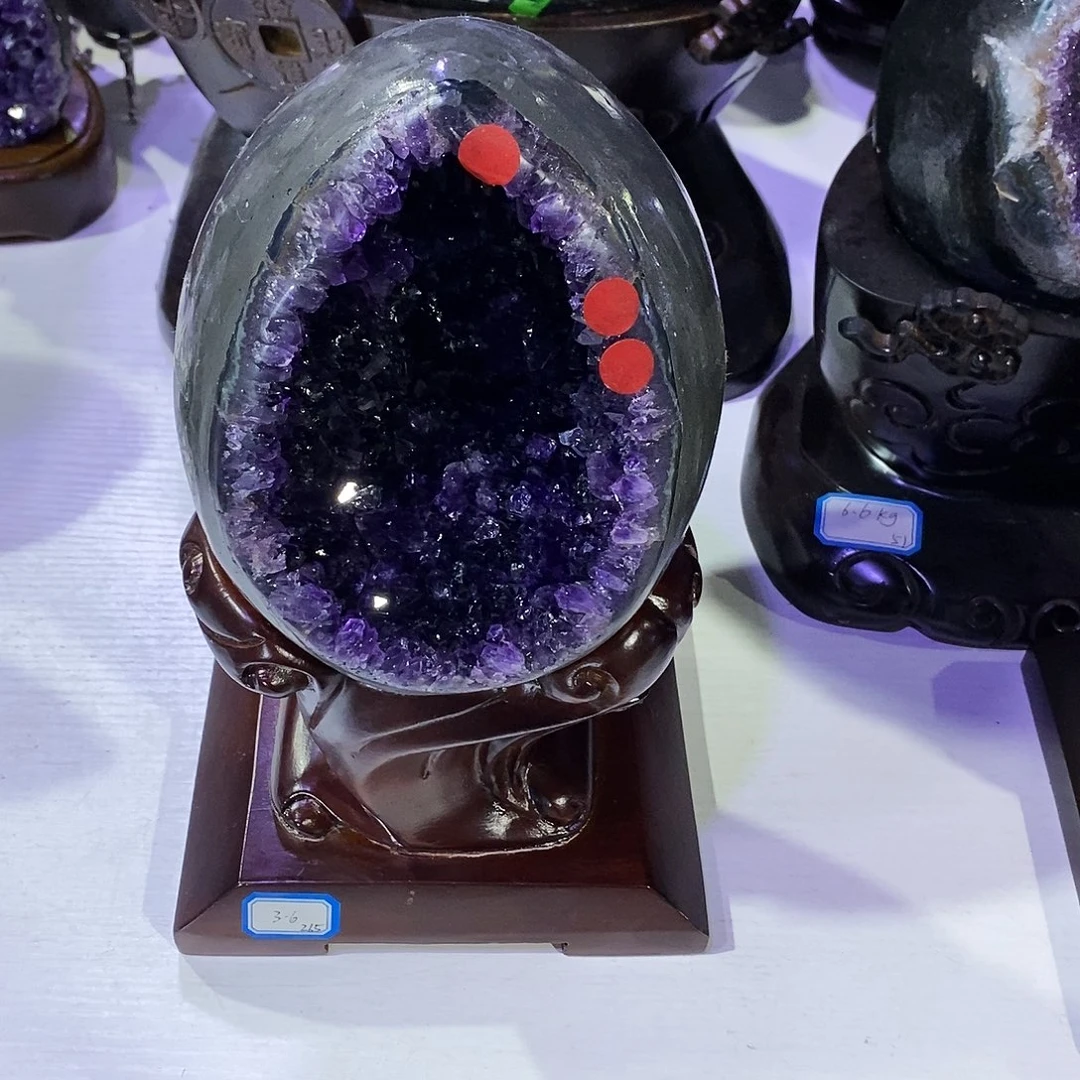 水晶摆件月未镶嵌