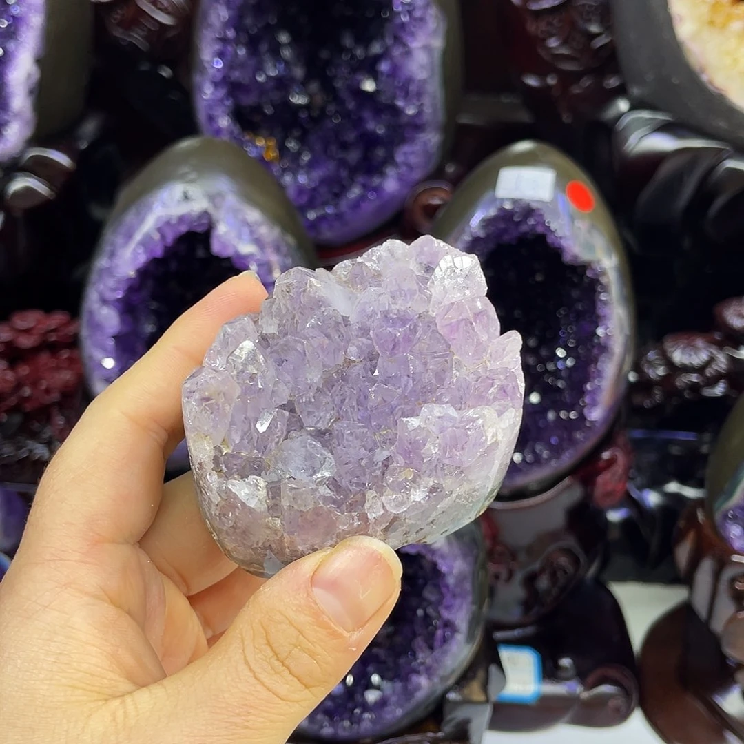 水晶摆件月未镶嵌