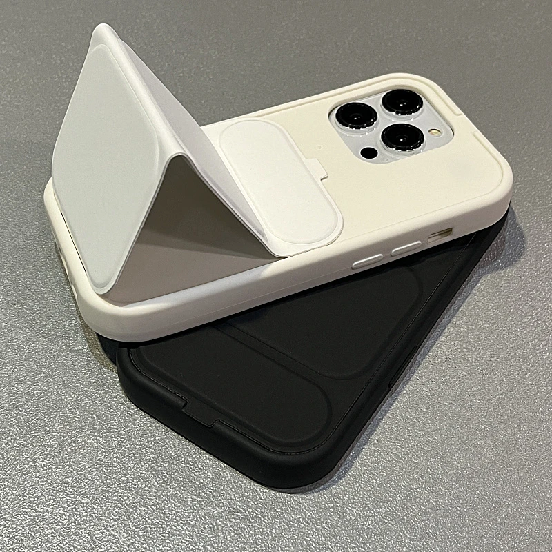 创意折叠皮套支架适用iPhone15Promax苹果14手机壳13全包新款12软