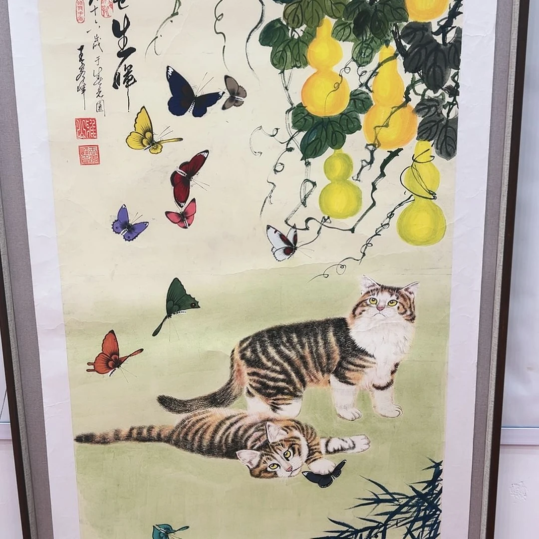 绘画王秀峰先生遗作纯手绘真迹带收藏证书