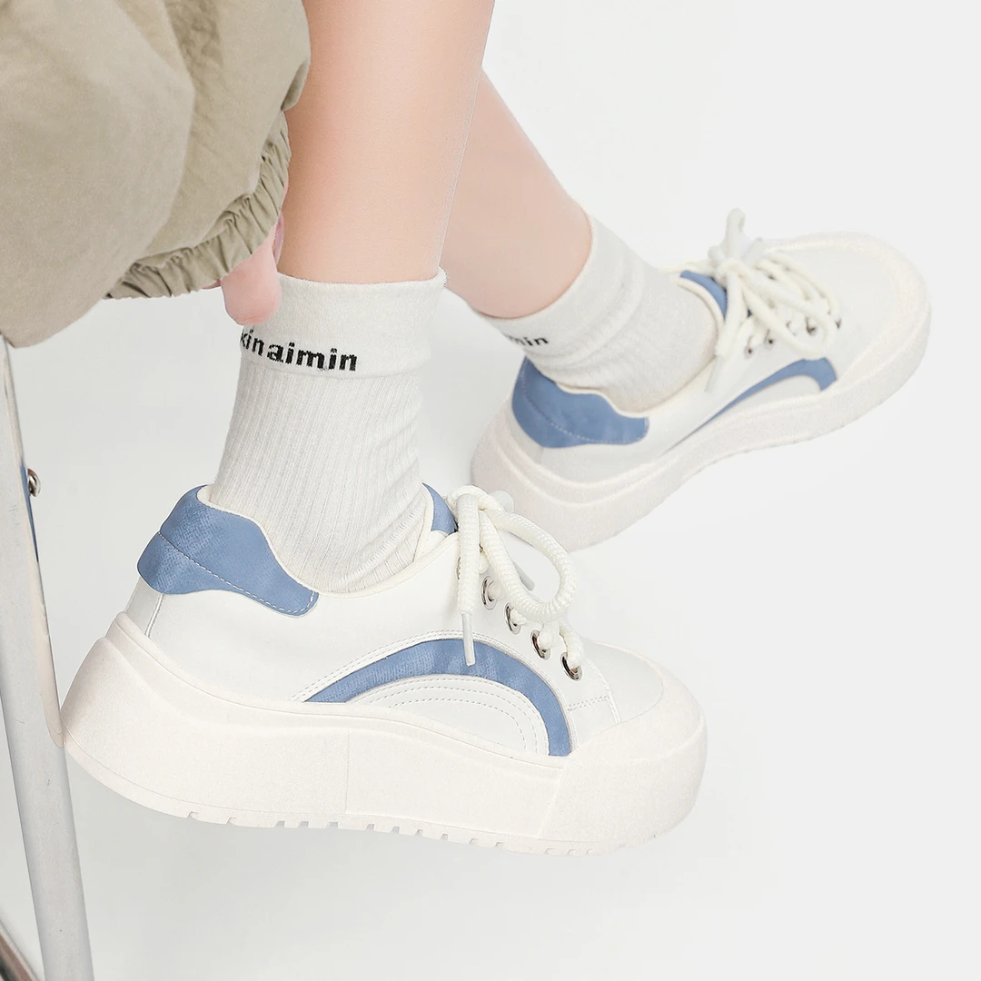 【海的那边】2024春秋百搭透气四季款清秀时尚韩版可爱潮流休闲板鞋