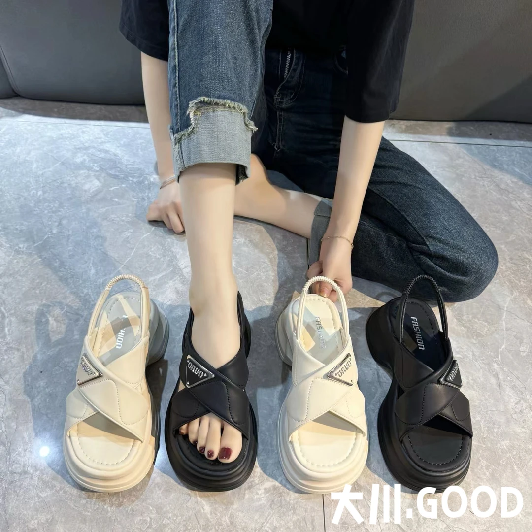 【云朵】凉鞋女款夏季外穿2024新款时装高颜值休闲软底女鞋001X1