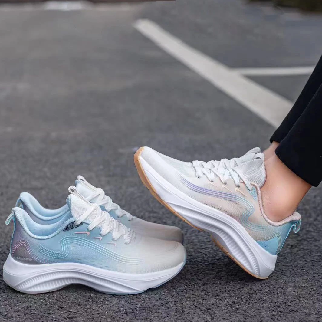 【漫步】2024春夏款鞋减震透气轻便女款跑步鞋网面休闲运动鞋A869