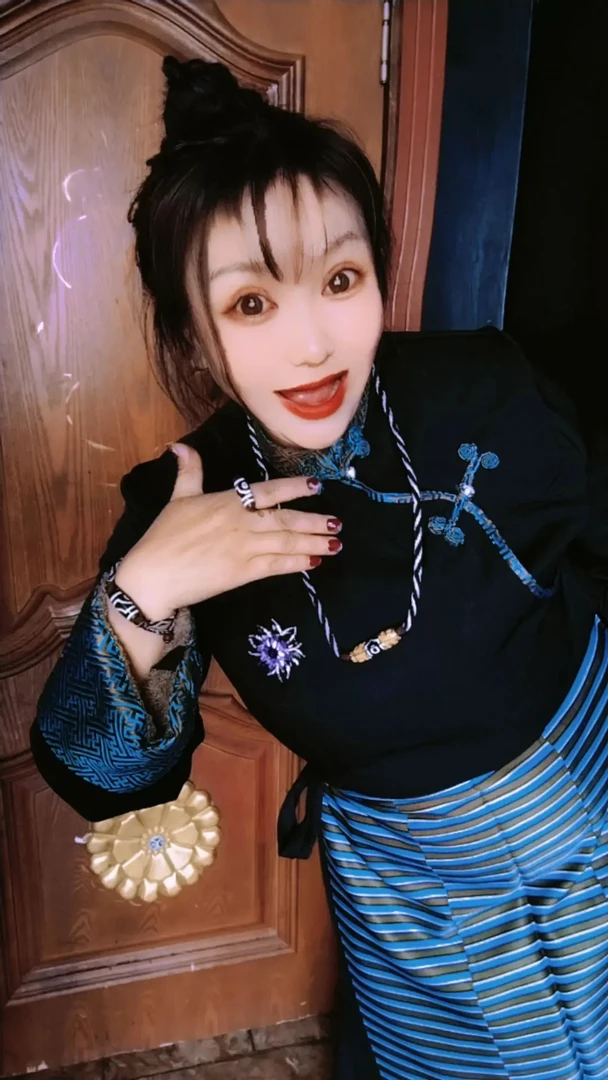 非金属皮质项链 藏式项链手链戒尺三件套百搭饰品个性气质配饰