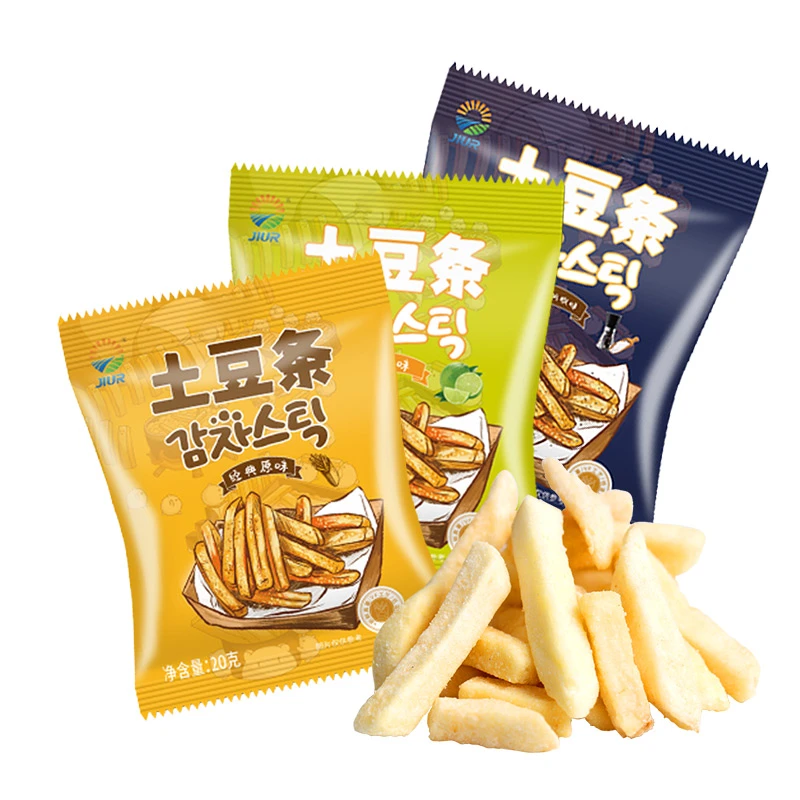 九日牌原切土豆条薯条青柠原味黑胡椒多口味20g*3袋