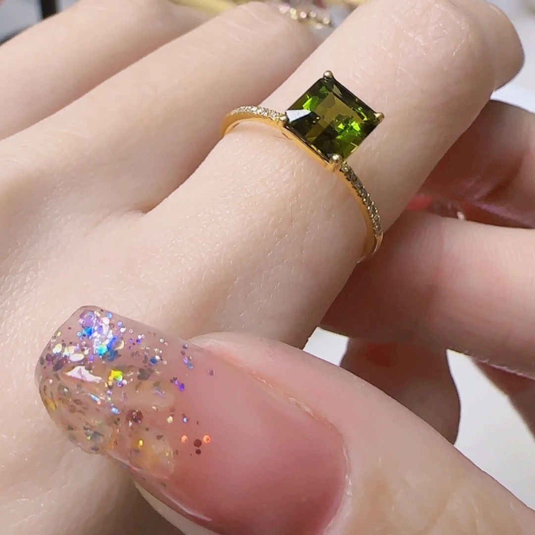 【闪购商品】碧玺戒指18K金镶嵌