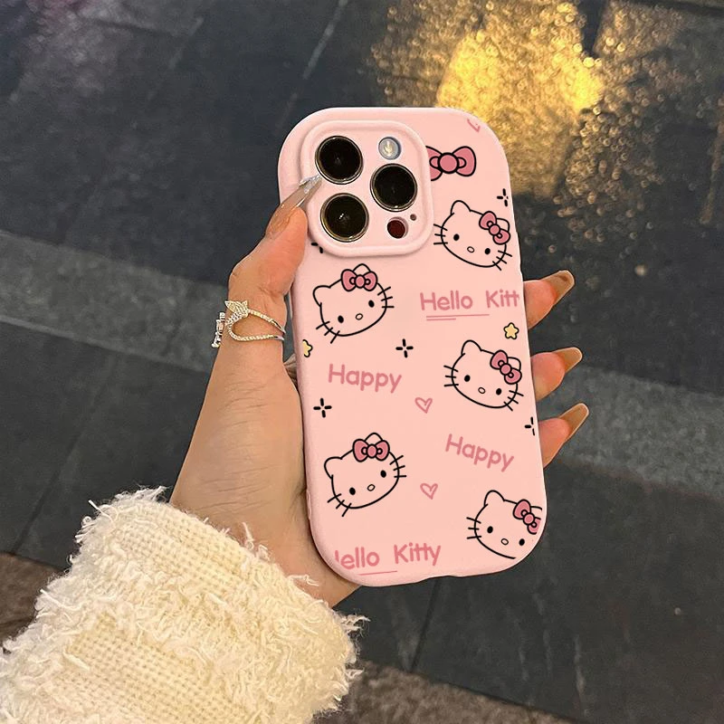 可爱凯蒂适用于iphone15苹果14Promax手机壳13软12防摔11硅胶创意