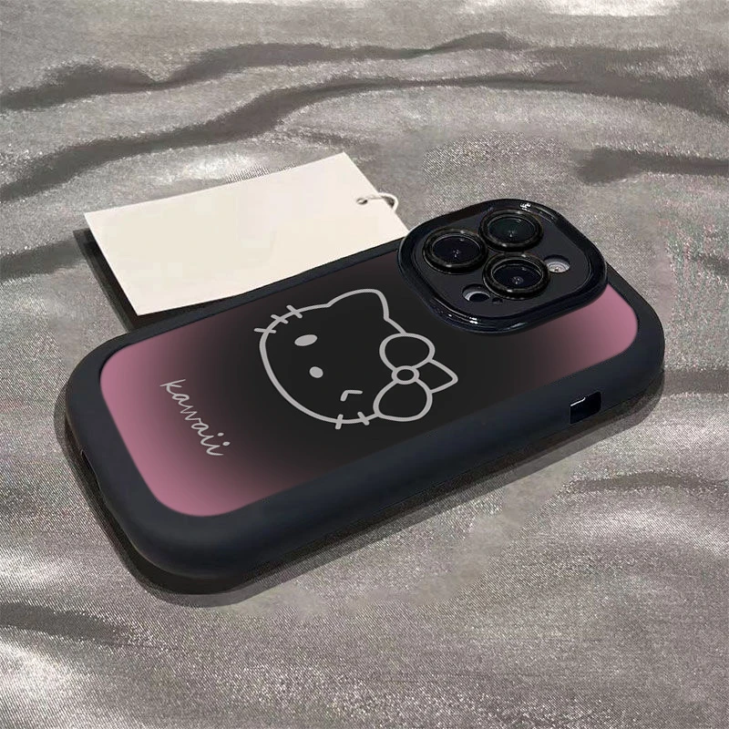 高级感凯蒂猫适用苹果15promax手机壳iphone14全包13 12 11 xins