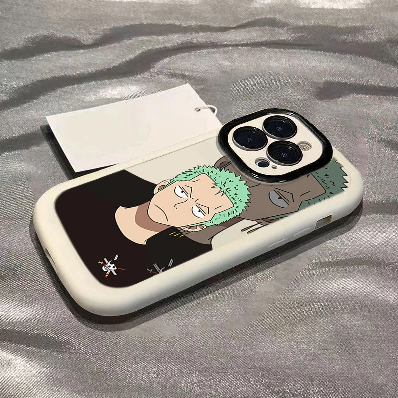 忧郁索隆适用于iphone16苹果15promax全包手机壳14泡芙13p/12/11