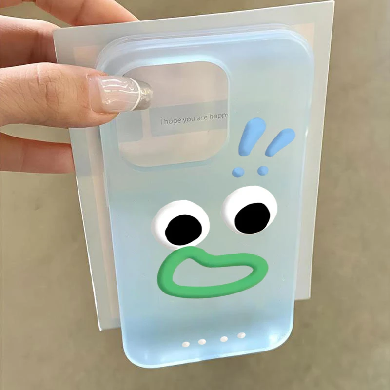 感叹号搞怪表情适用iphone16/15苹果手机壳SE2软胶14promax131211