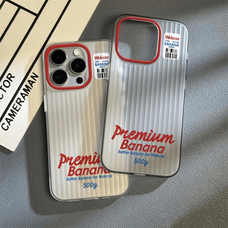 瓦楞纹英文标签适用苹果16Promax手机壳iPhone15防摔14pro软12