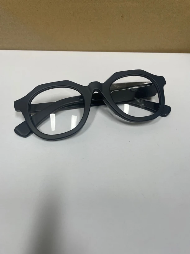 复古质感板男女潮人港风厚实镜框平光镜可配近视