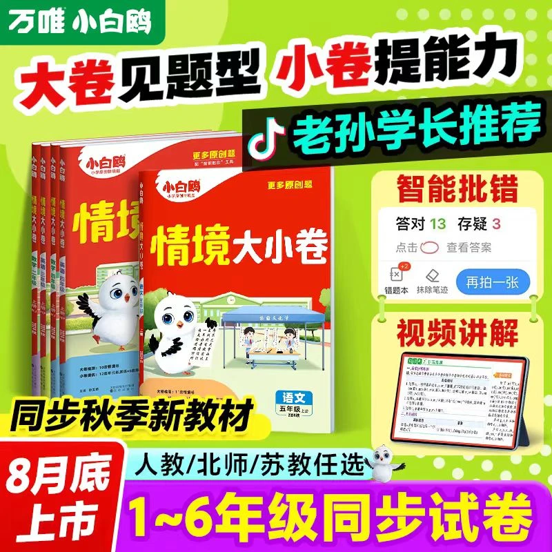 2024新万唯小白鸥情境卷小学语文人教版单元期中期末试卷测试卷