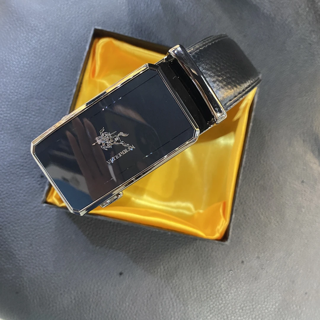 男士头层牛皮男士辛集皮革城时尚休闲双缝线头层牛皮皮带