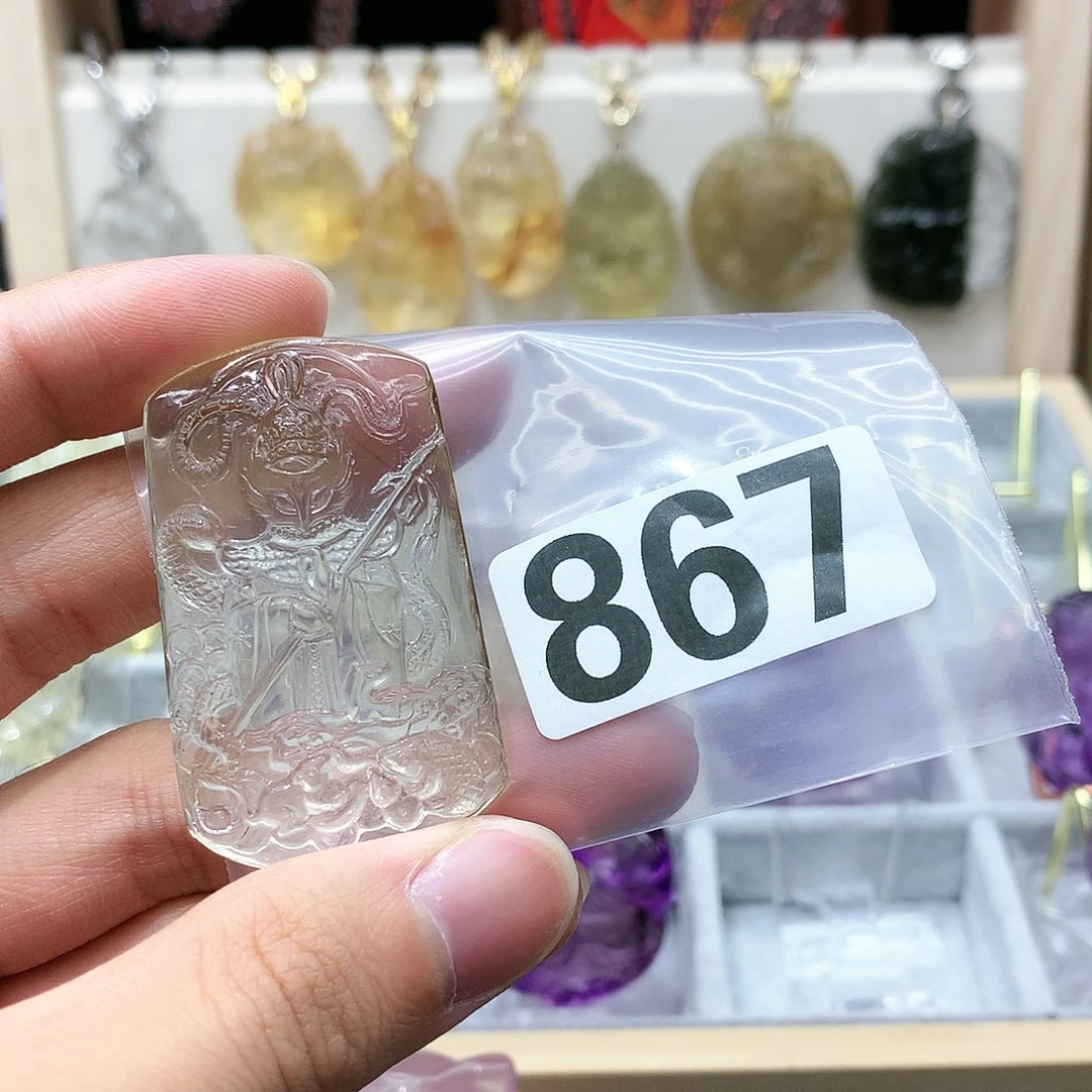 水晶颈饰合金吊坠