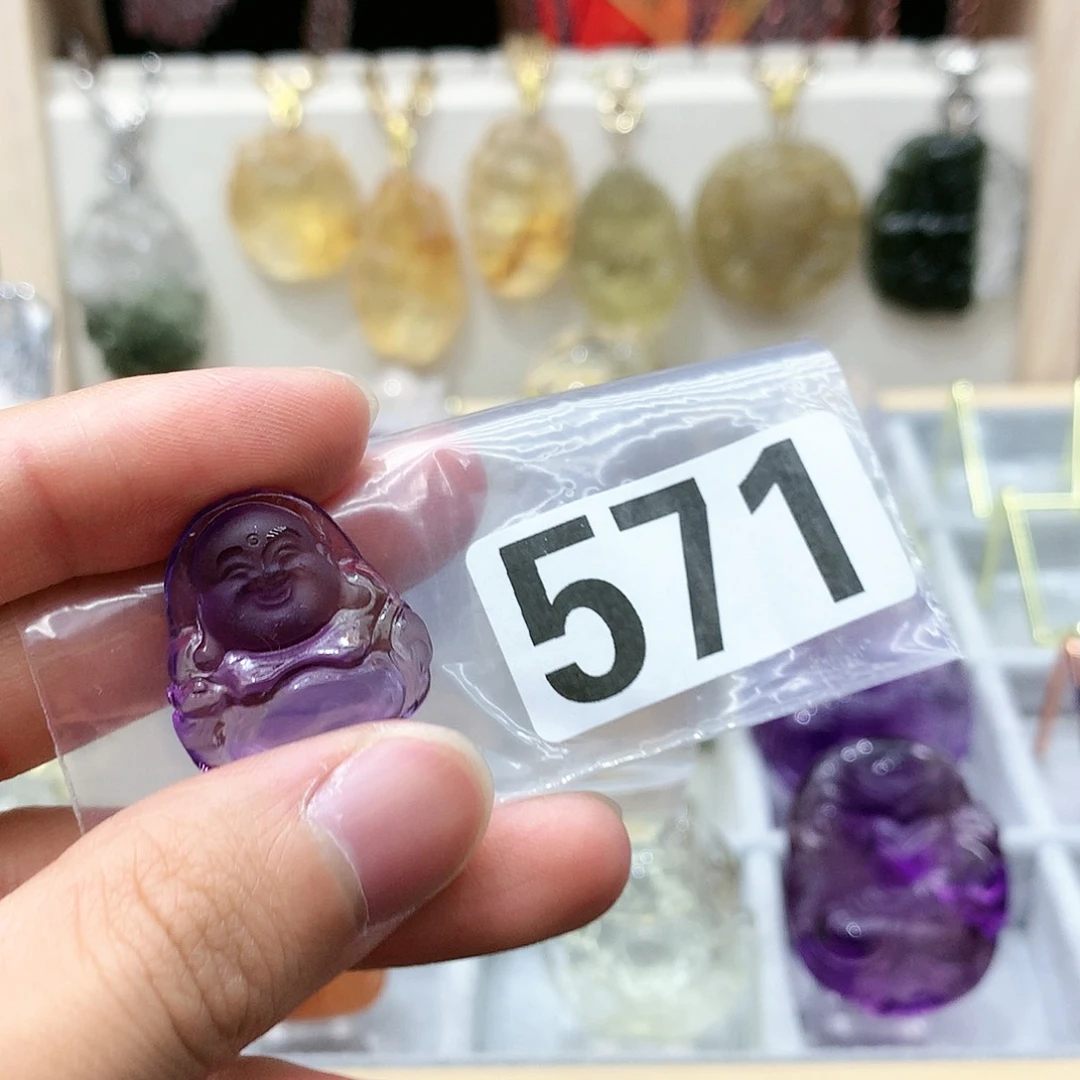 水晶颈饰合金吊坠
