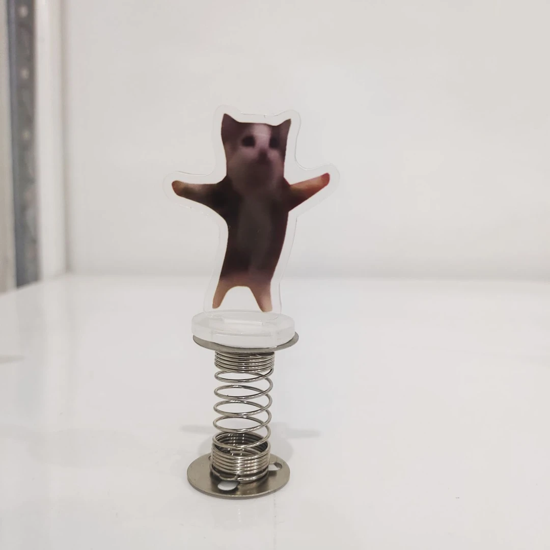 食物猫猫头happy猫摇摇乐新款香蕉猫钥匙扣恶搞搞笑猫猫挂件