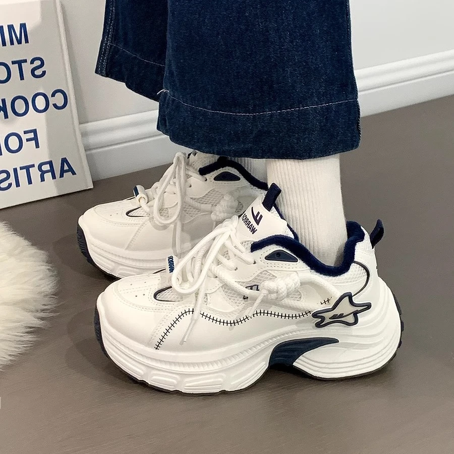 回力加绒老爹鞋女2024冬季新款轻便百搭休闲运动鞋防滑保暖二棉鞋