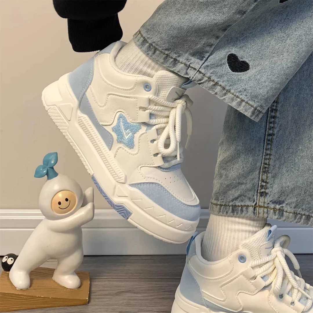 回力高帮星星板鞋女2023秋季新款百搭原创小众鞋子休闲厚底小白鞋