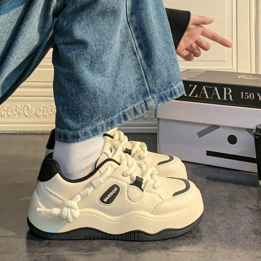 回力新款2023年爆款小白鞋子女秋冬百搭小众原创鞋ⅰns潮厚底板鞋