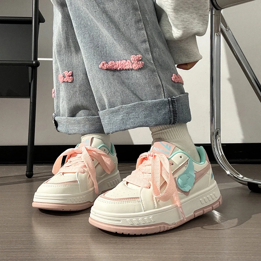 Warrior/回力小翅膀女鞋春季新款原创百搭板鞋子女小白鞋爆款潮鞋