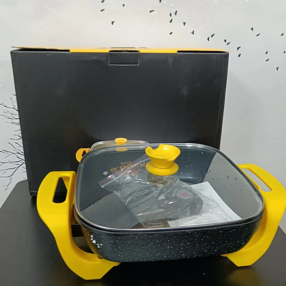 电煮锅 款式颜色图案随机发一个 介意勿拍