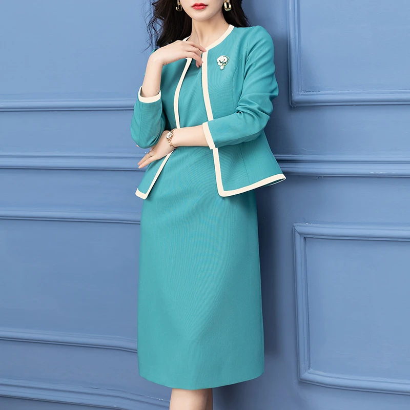 女装连衣裙裙子小香风气质长袖时尚修身名媛女装连衣裙裙子小香风