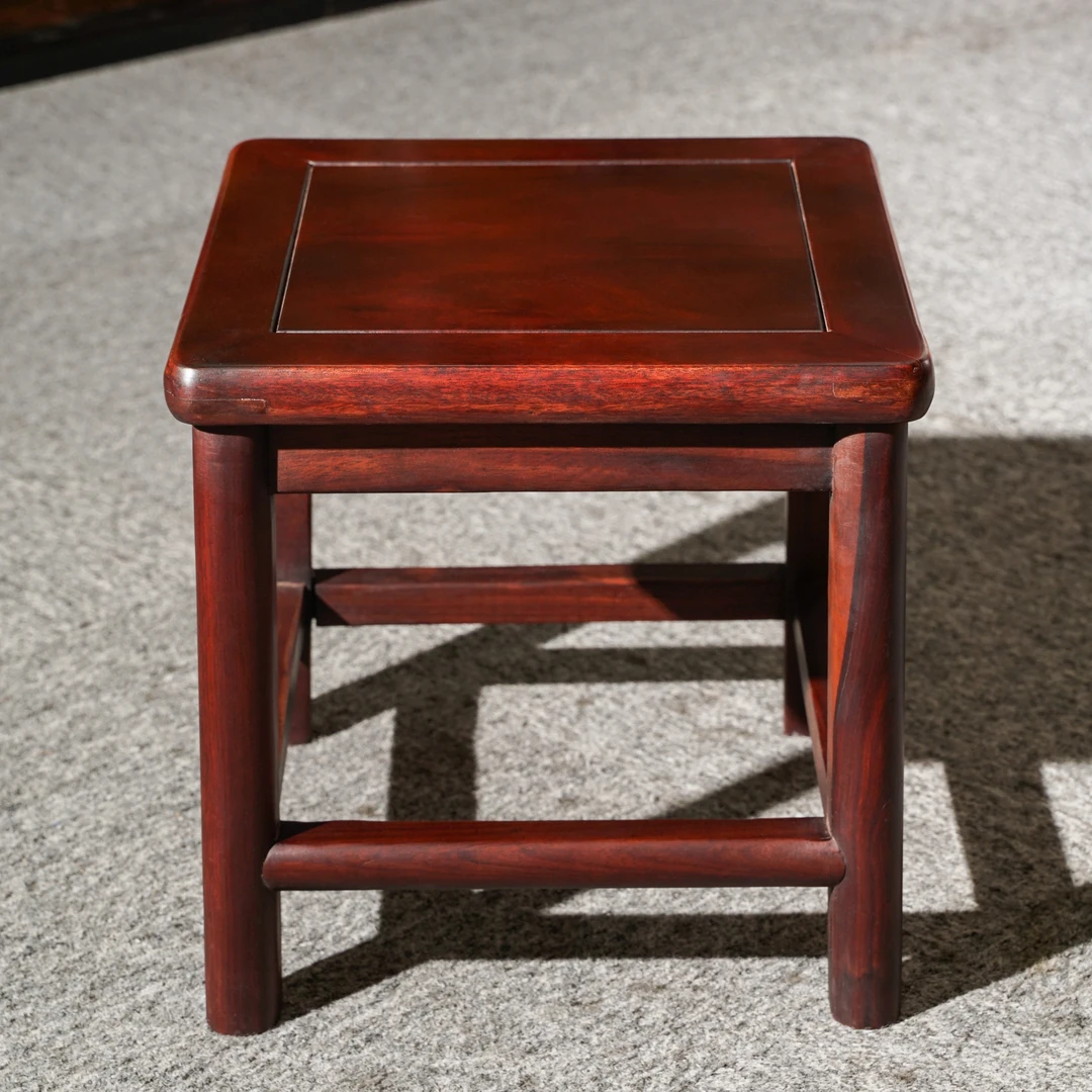 实木家具南美酸枝家用简约小方凳四方凳换鞋凳28*28*30（七叔木）