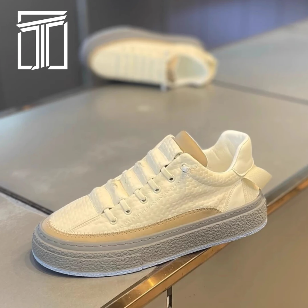 香港奢品~ITMY3早春新款一脚蹬男鞋拼接皮面时尚百搭软底休闲板鞋
