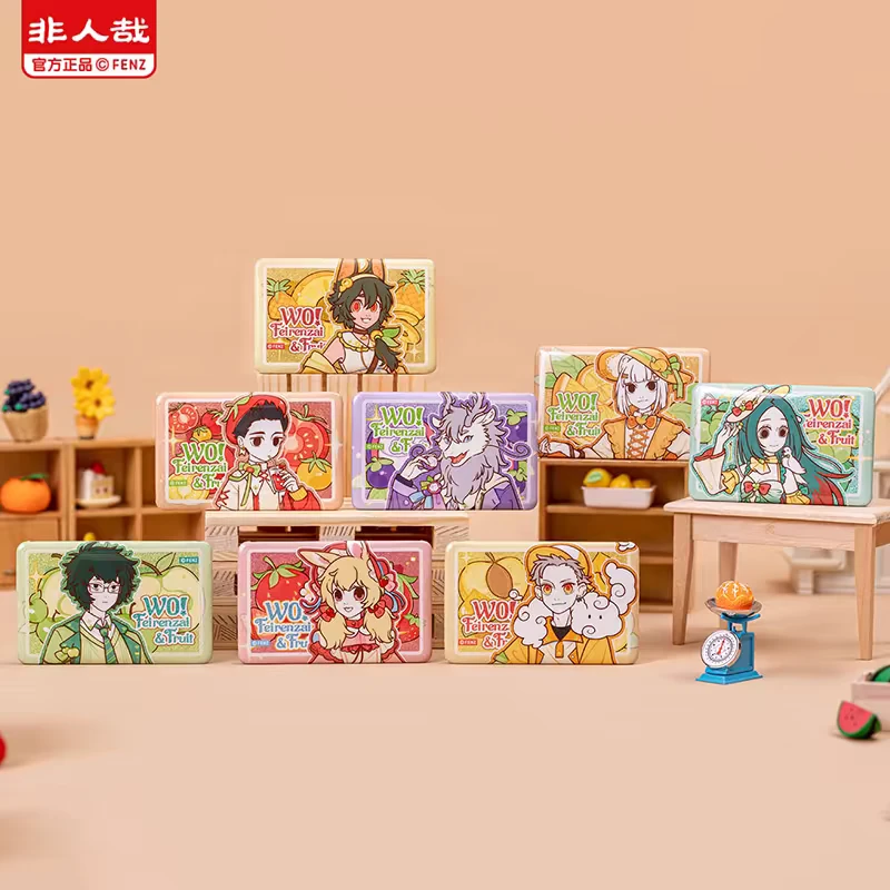 非人哉清新水果系列马口铁徽章盲盒动漫周边双闪银葱吧唧