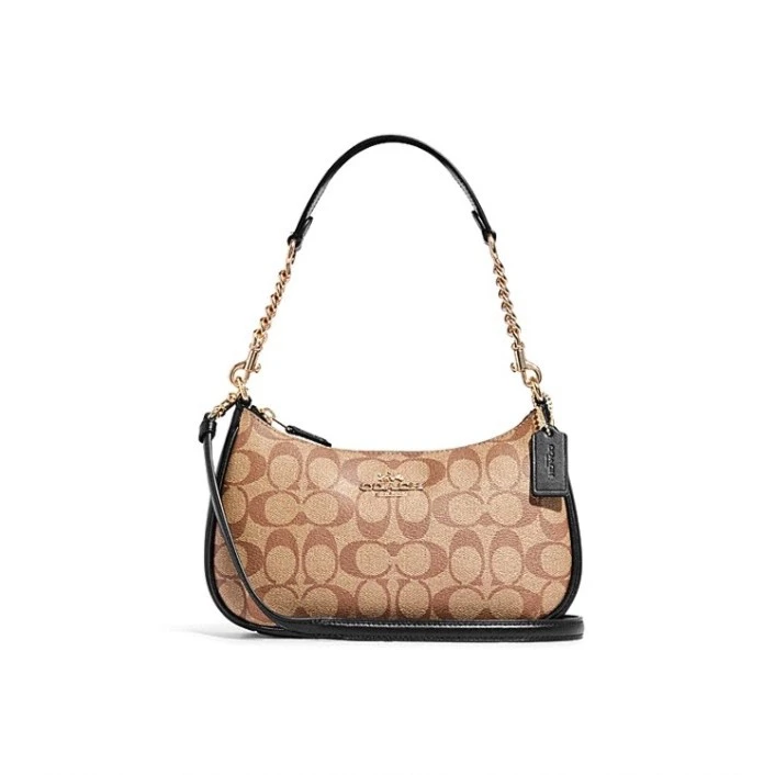 COACH/蔻驰Teri25经典老花标志腋下包斜跨包CA548 IMCBI（24*7*15）