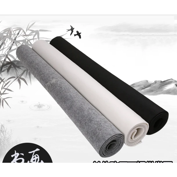 加厚5毫米书画墙毛毡书法毛毡布国画毯毛笔字毡子羊毛毡垫加厚毡