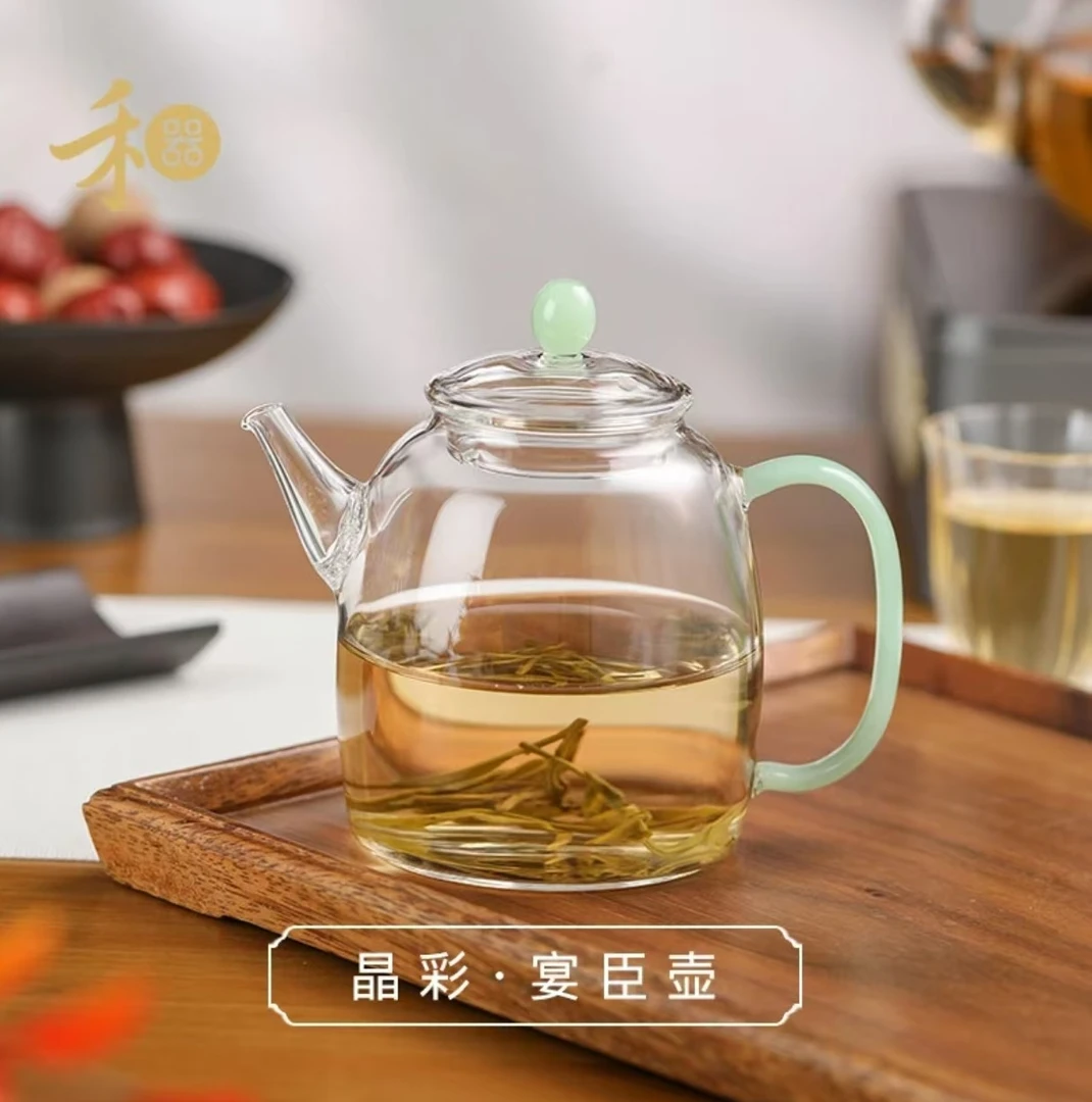 禾器金标·宴臣壶 高硼硅玻璃泡茶壶 高品质加厚大容量280ml