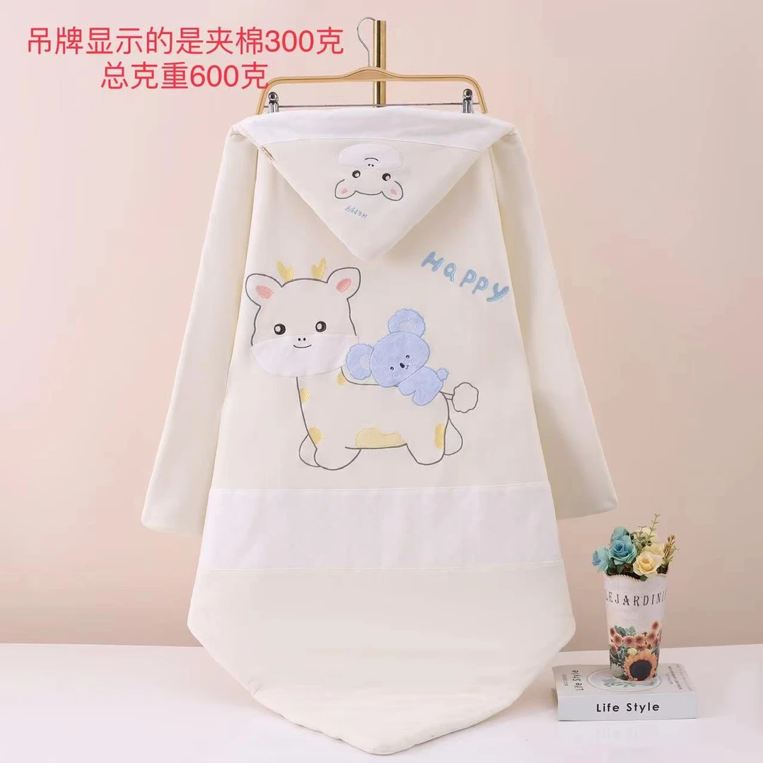 【6/700克包被】婴儿加厚纯棉包被新生儿秋冬襁褓外出裹被可爱柔软
