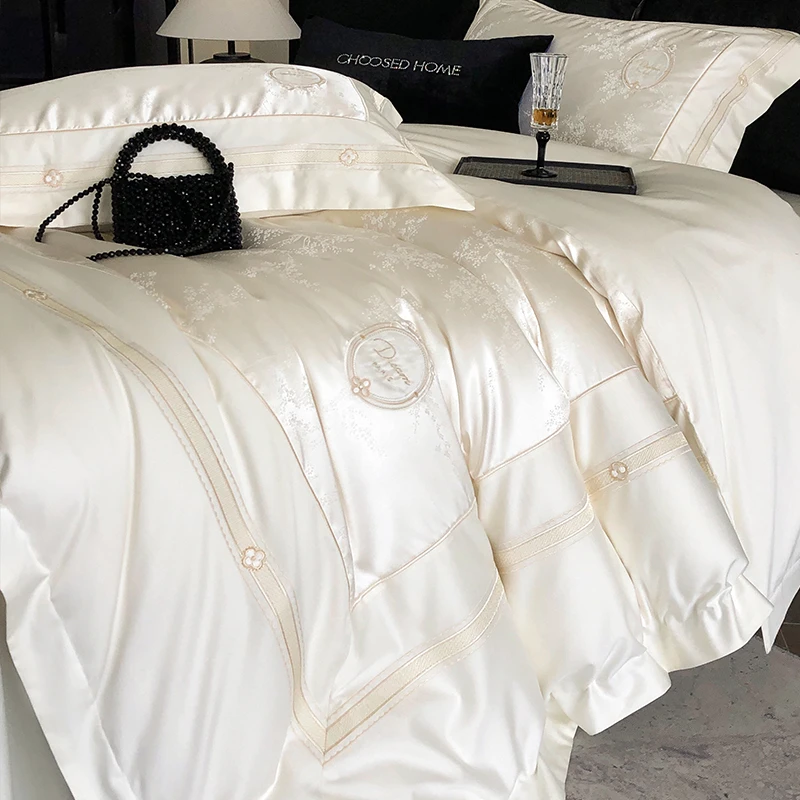 喜兹 星河漫步 高支数全棉提花四件套全棉纯棉绣花设计师高定款