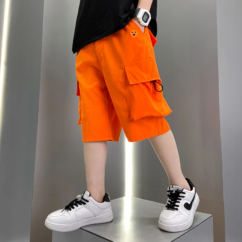 LEIMIDI/蕾米迪男童夏装裤子短裤儿童中大童夏季夏款薄款工装裤