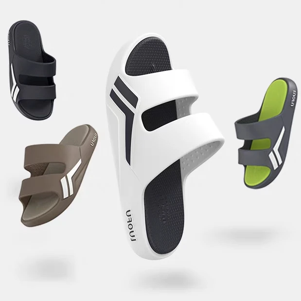 运动风格双带情侣款超软乳胶EVA鞋底防滑沙滩外穿6238凉拖鞋