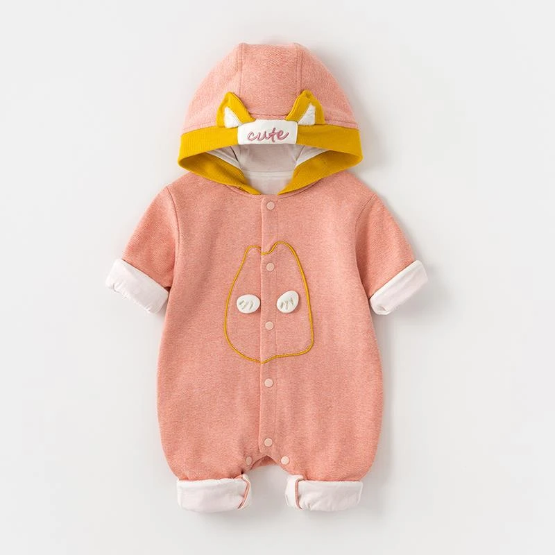 精品童装YG652051双层连体爬服长袖婴幼儿