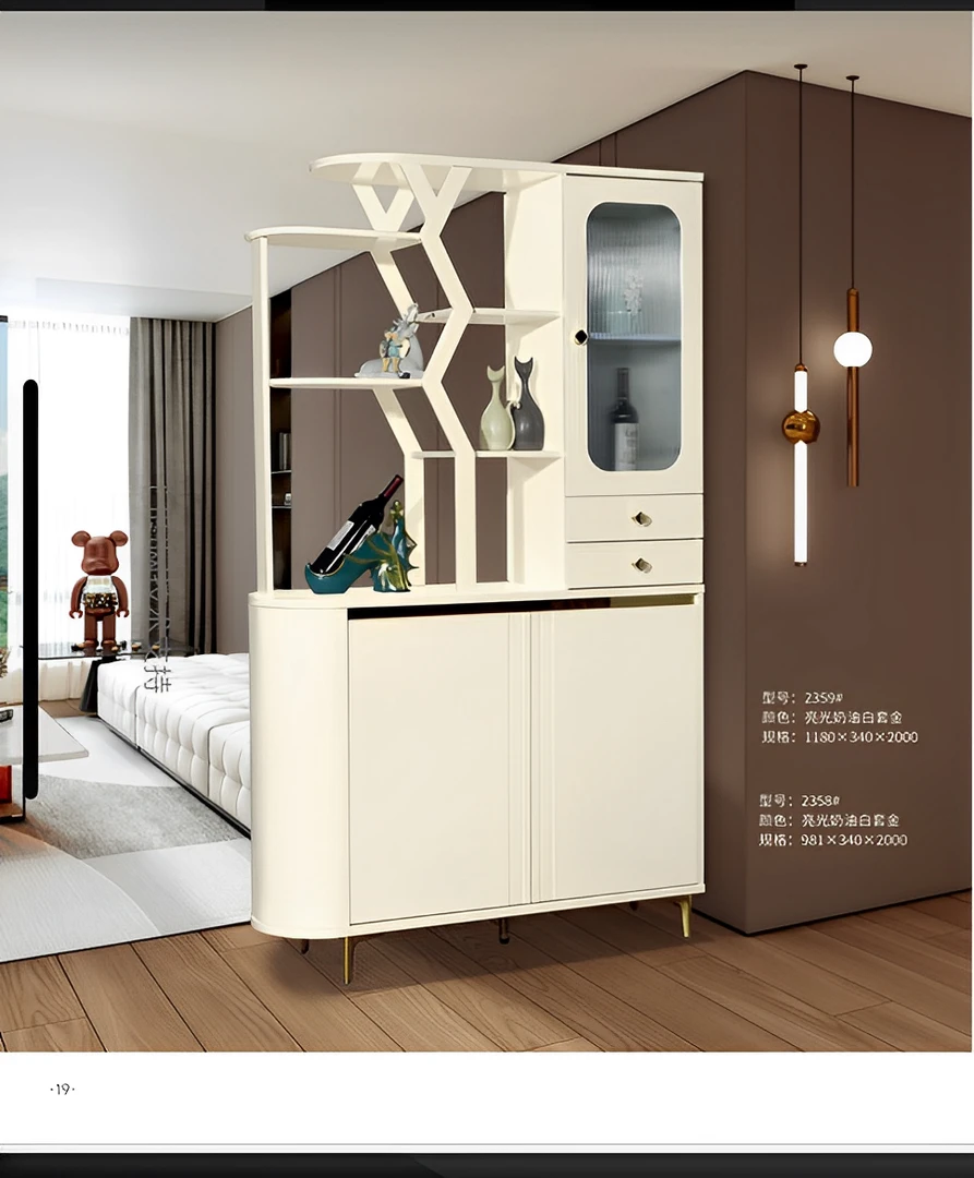 入户屏风柜客厅隔断柜门厅柜酒柜装饰柜进门客厅烤漆双面间厅