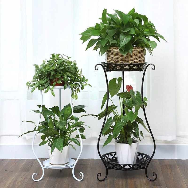 花架铁艺多层落地式花盆架室内客厅绿萝花架子阳台吊兰花架几高档